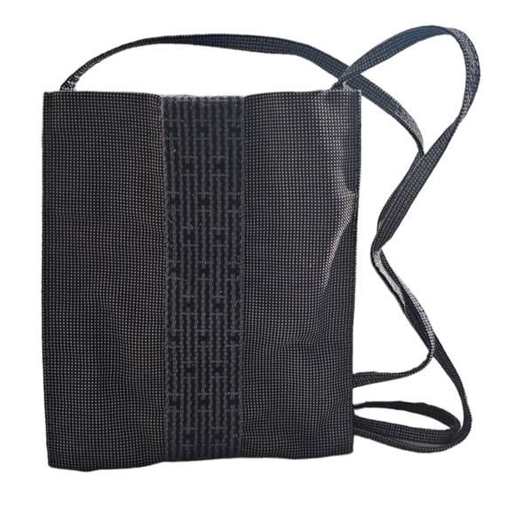 Authentic Hermes Herline Black Canvas Crossboday/Shoulder Bag - Picture 1 of 9